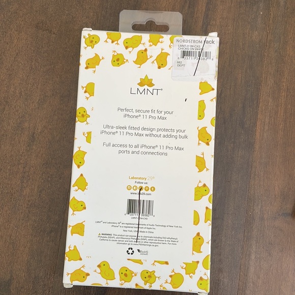 LMNT Yellow Duck IPhone 11 Pro Max Case NWT - Picture 3 of 3